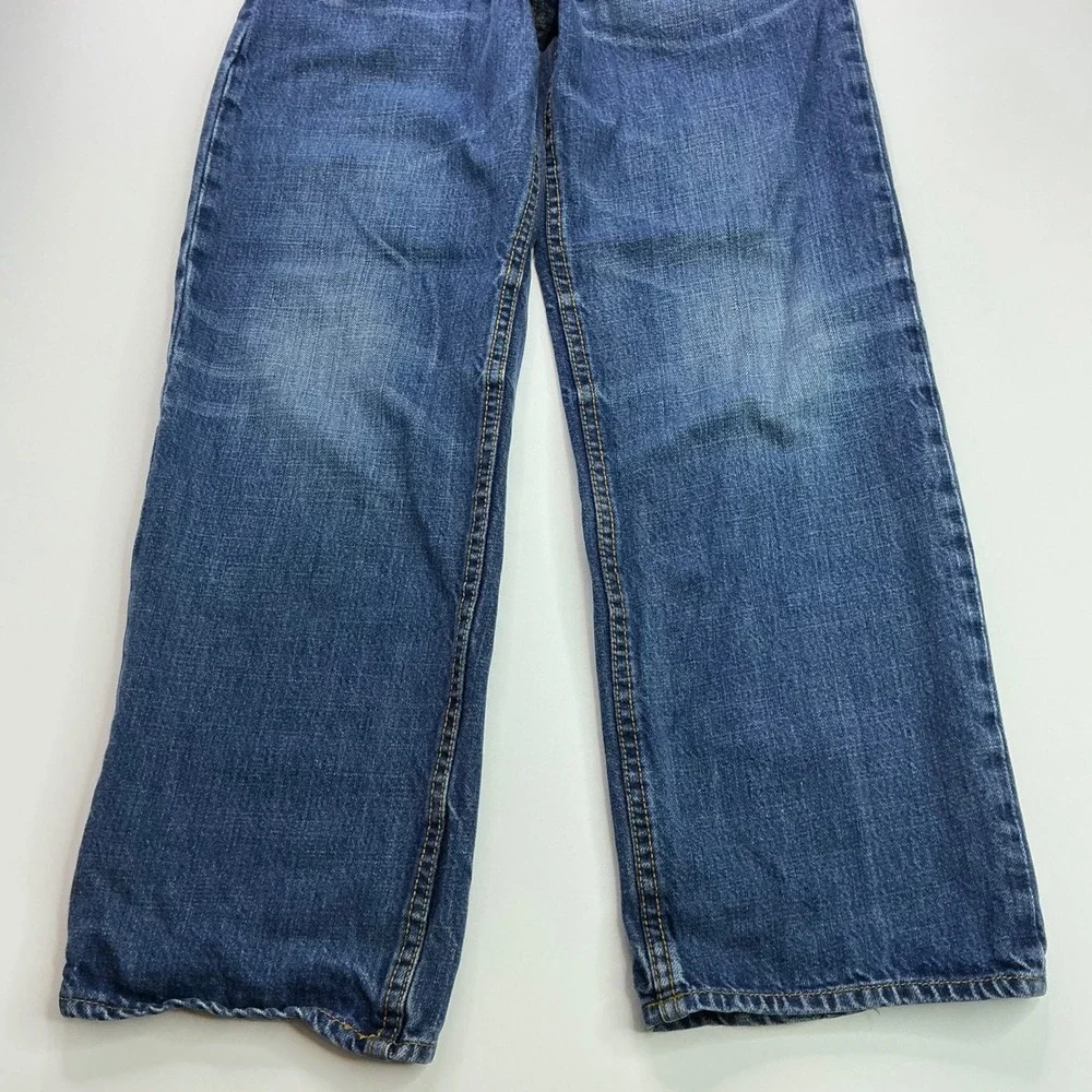 Gap Blue Loose Fit Jeans Kids Size 10 Regular Adjustable Waist Denim